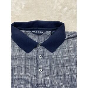 Ralph Lauren Polo Mens XL Golf Shirt Striped Pima Cotton Blue White Striped